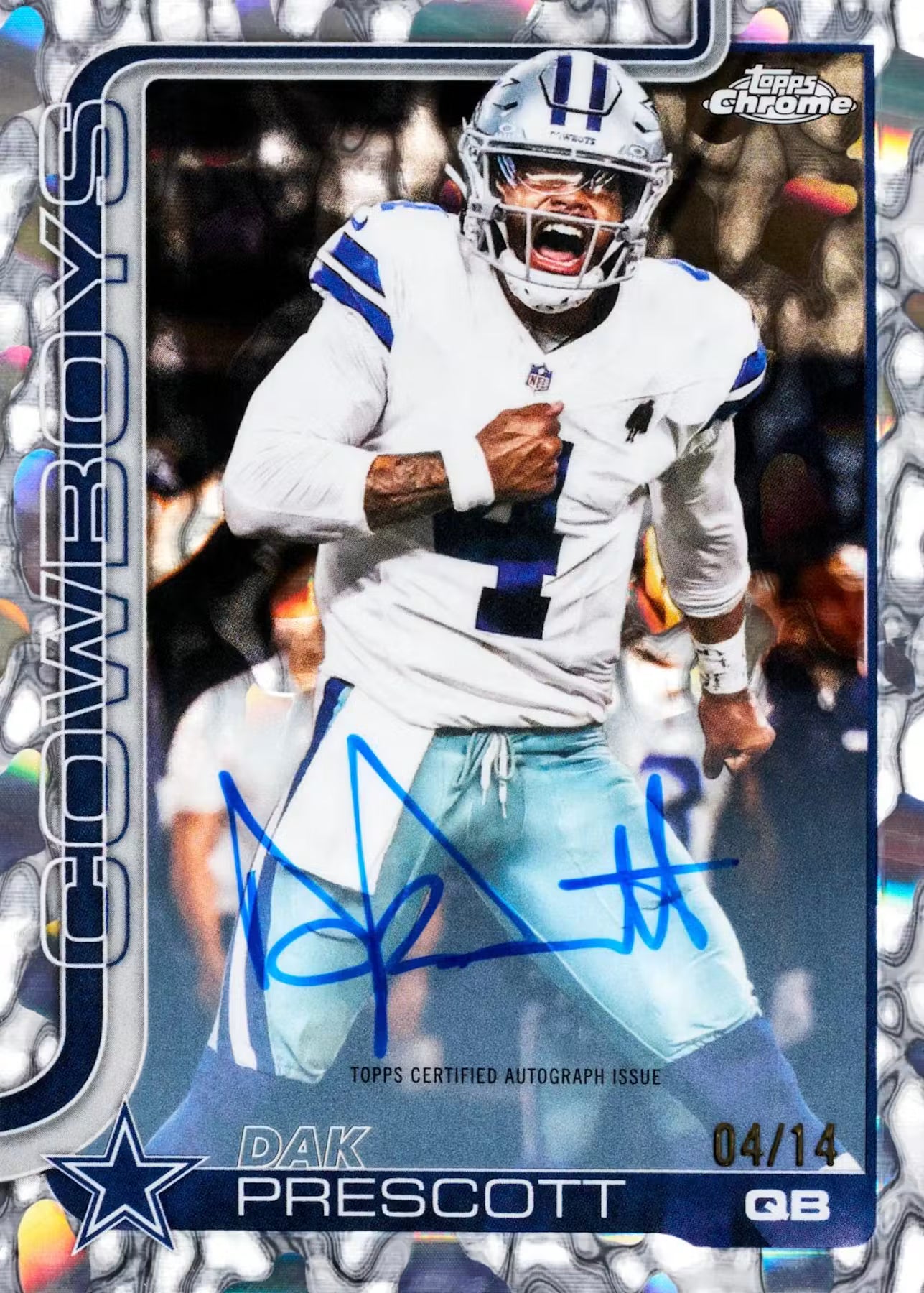 2025 Topps Chrome Football-Jumbo Box-First Day Issued
