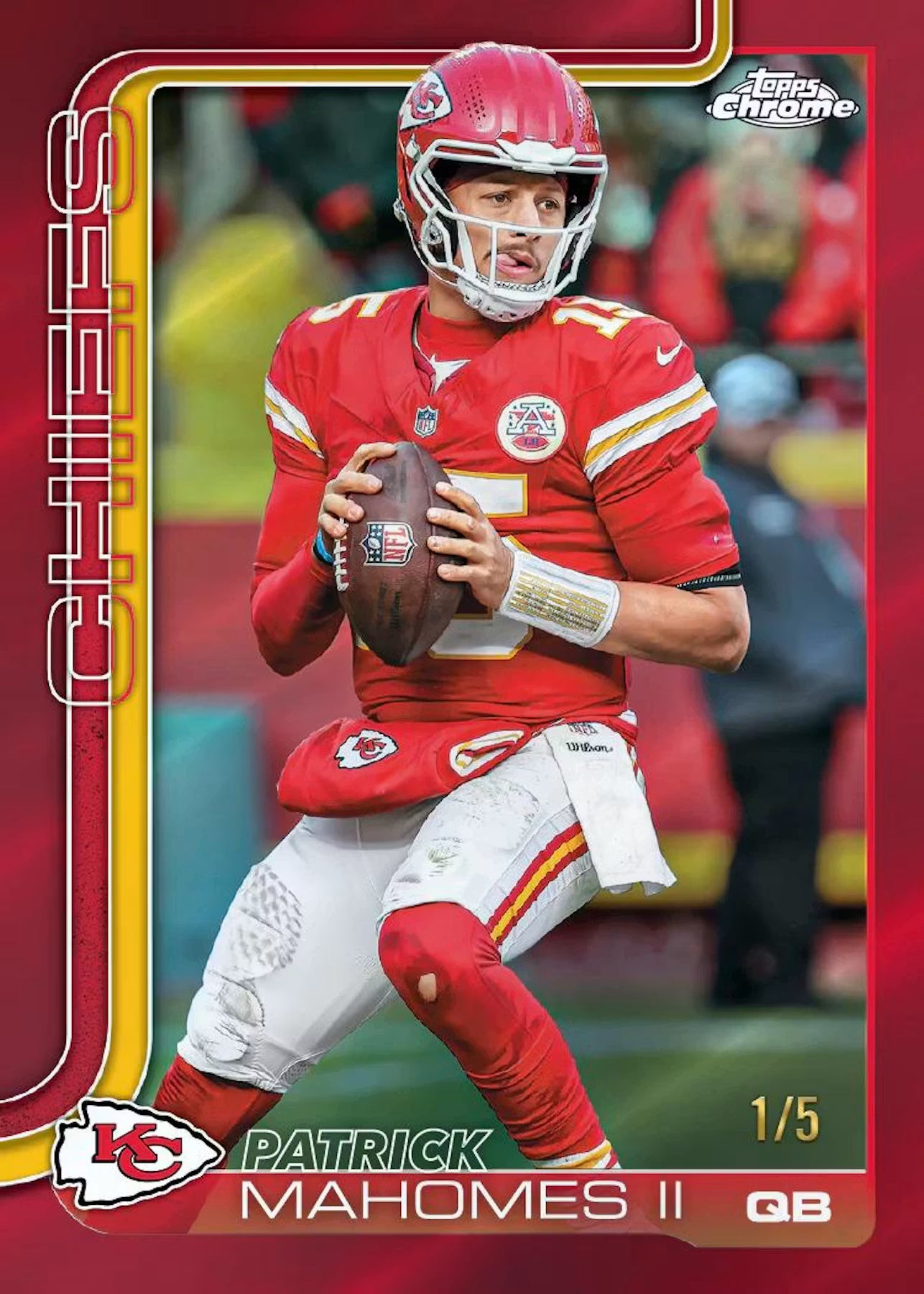 2025 Topps Chrome Football-Mega Box
