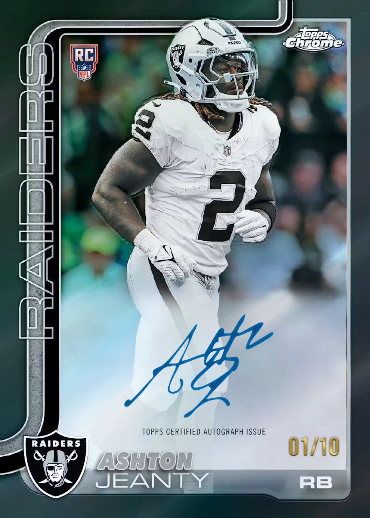2025 Topps Chrome Football-Jumbo Box-First Day Issued