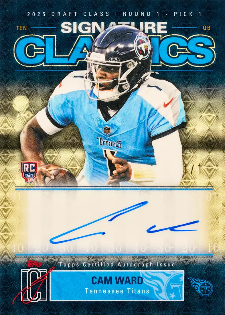 2025 Topps Signature Class Football-Mega Box