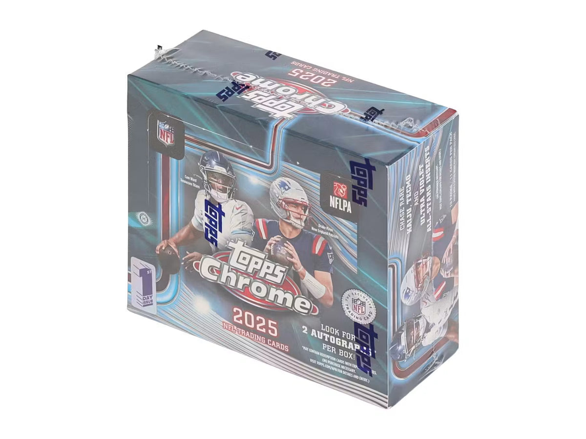 2025 Topps Chrome Football-Jumbo Box-First Day Issued